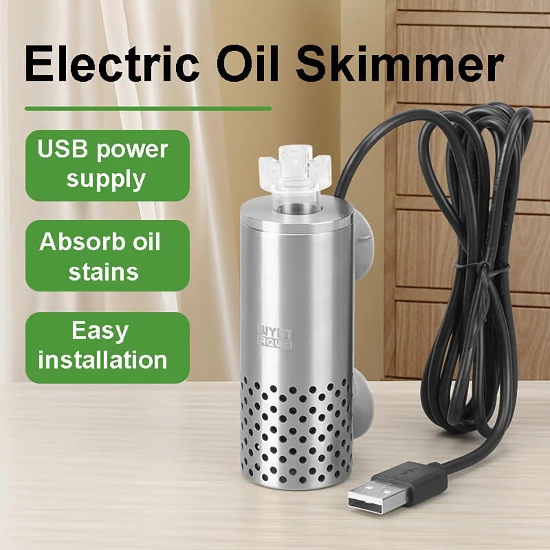 Aquarium Planted Tank Filter - Filtro Eléctrico USB de Acero Inoxidable