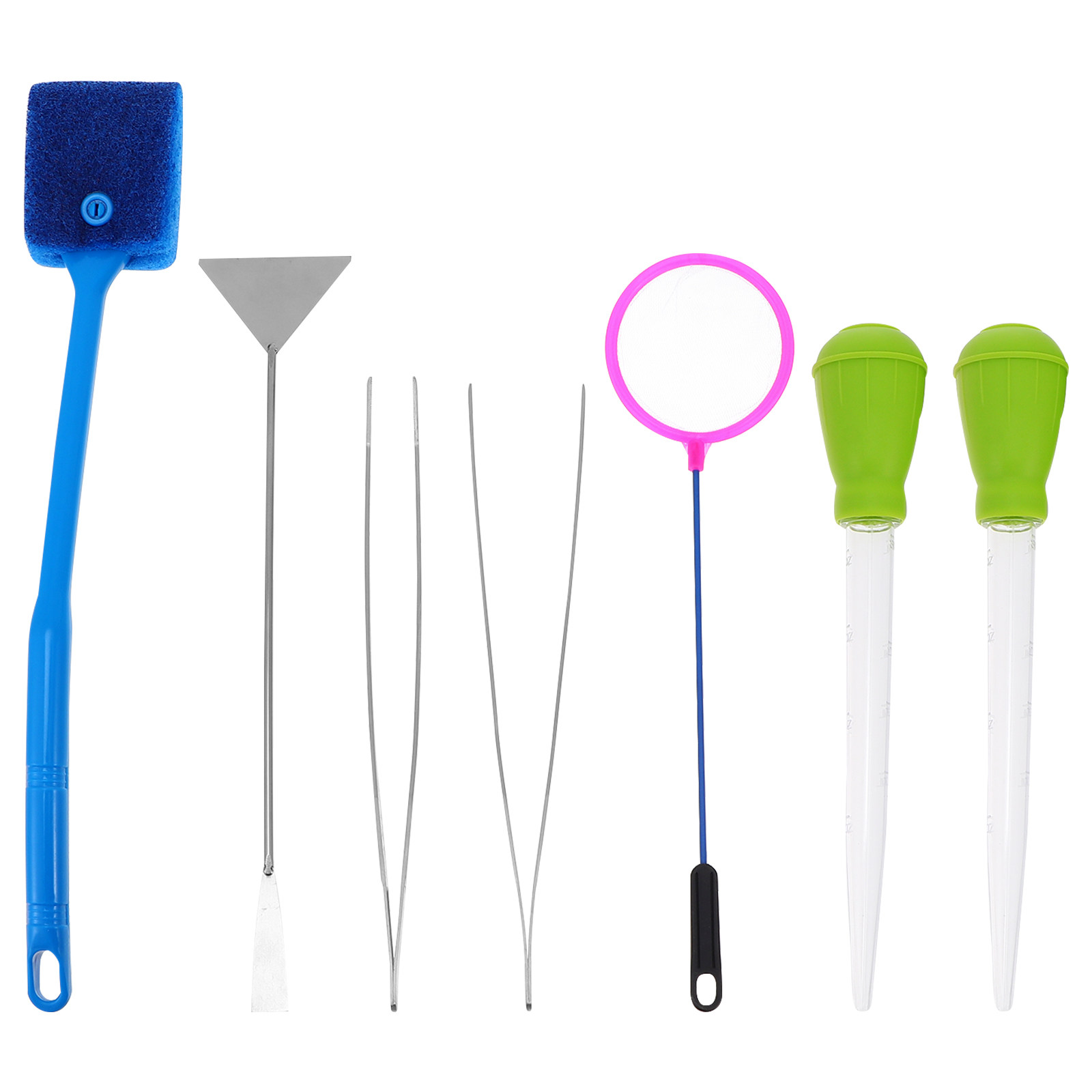 Planted Aquarium Cleaning Kit - Juego de 7 Herramientas de Limpieza