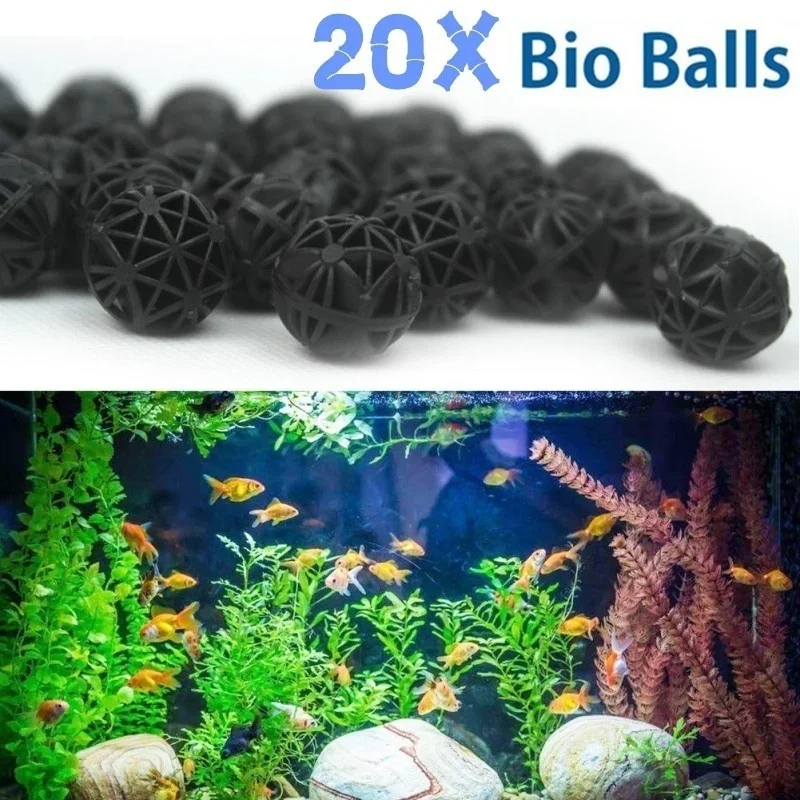Aquarium Planted Tank Filter - 20 Piezas de Bolas Biológicas de