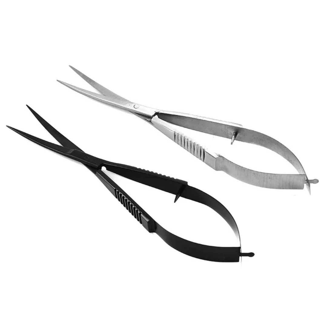 Aquarium Plant Utensils - Tijeras de resorte rectas y curvadas