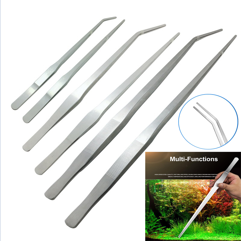 Pinzas Curvas y Rectas de Acer - Aquarium Plant Utensils reseña y precio