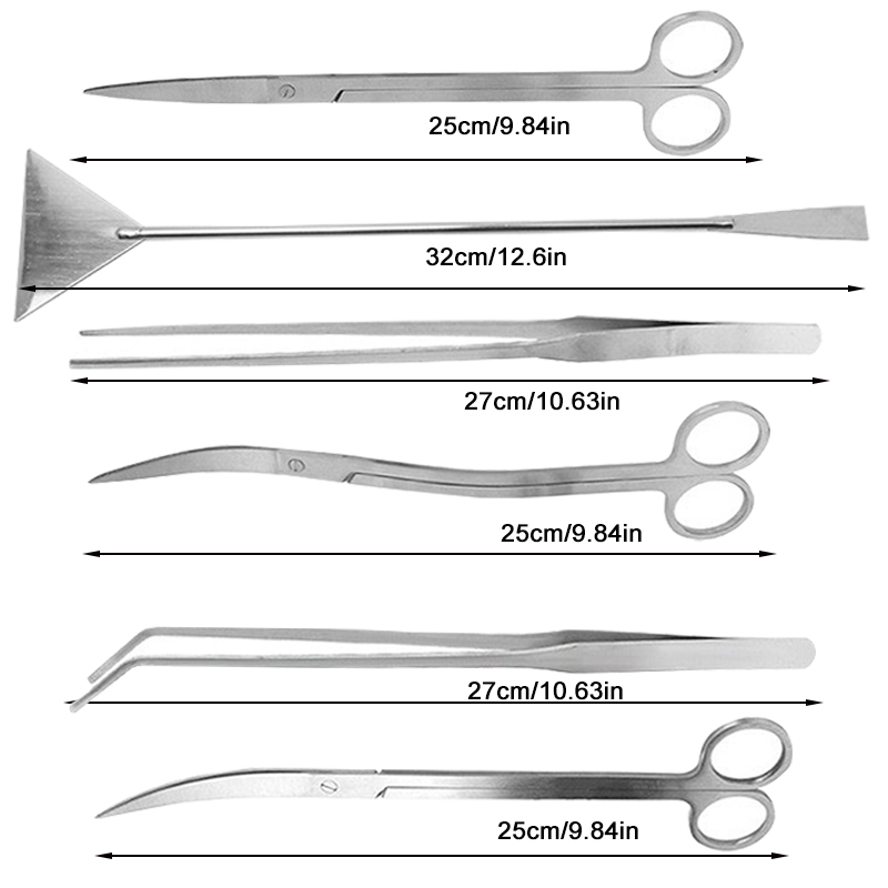 Tijeras para Acuario, Pinzas,  - Aquarium Plant Utensils reseña y precio