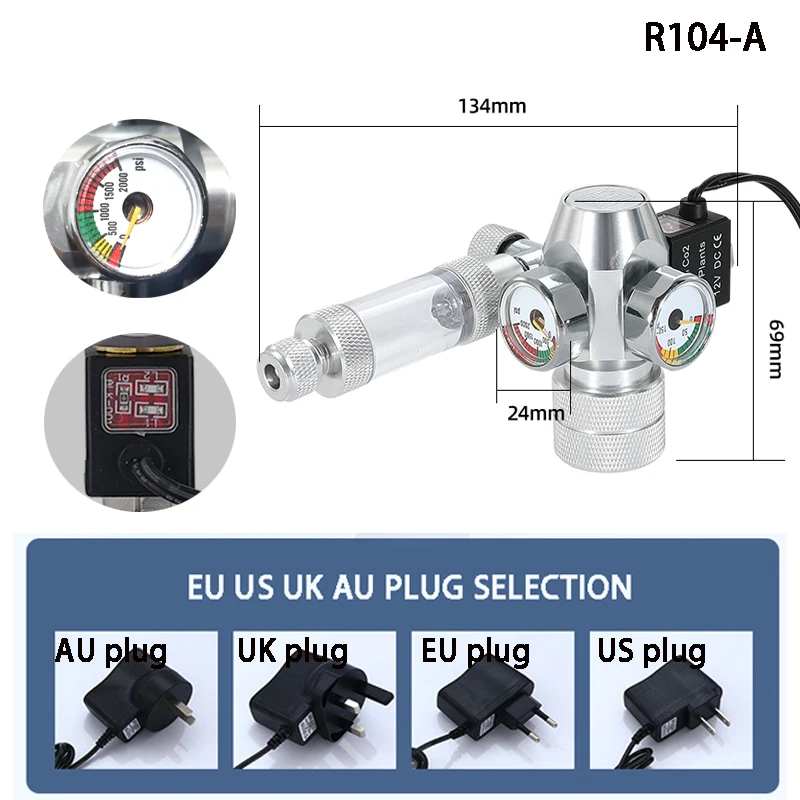 Nuevo Regulador de CO2 para Ac - Planted Aquarium Co2 reseña y precio